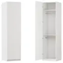 Шкаф распашной Амьен белый 60х232,2х54,5 с 2 полками и 2 штангами ЛДСП каркас белый